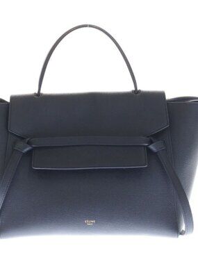 Celine Belt Bag Mini 2-Way Navy Leather Gold